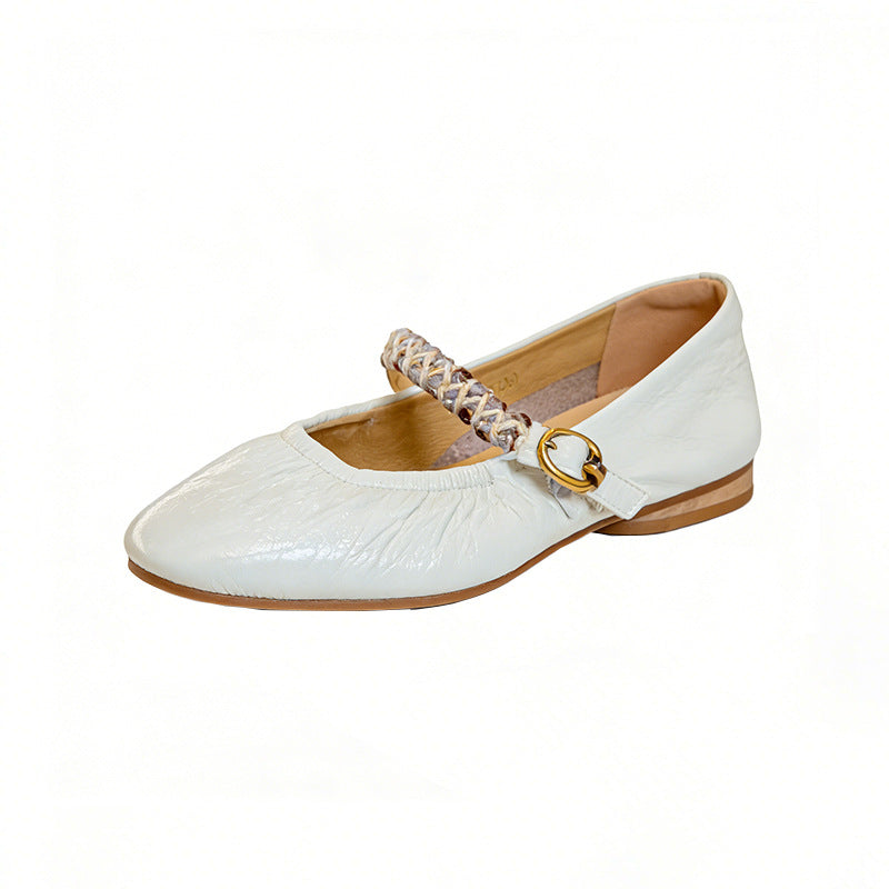 Women's Jane Shallow Mouth Inside Outside Soft Bottom Women's Fashion Shoes