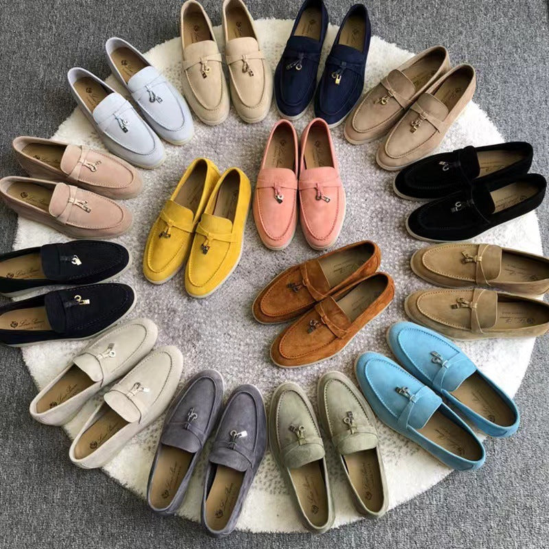 Pumps Female British Style Slip-on Flat Loafers