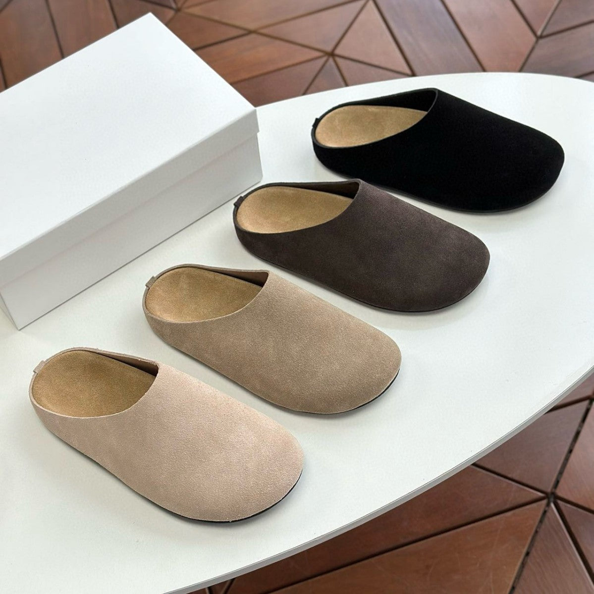 Unisex Lazy Pump Genuine Muller Thick Sole Increased Slippers