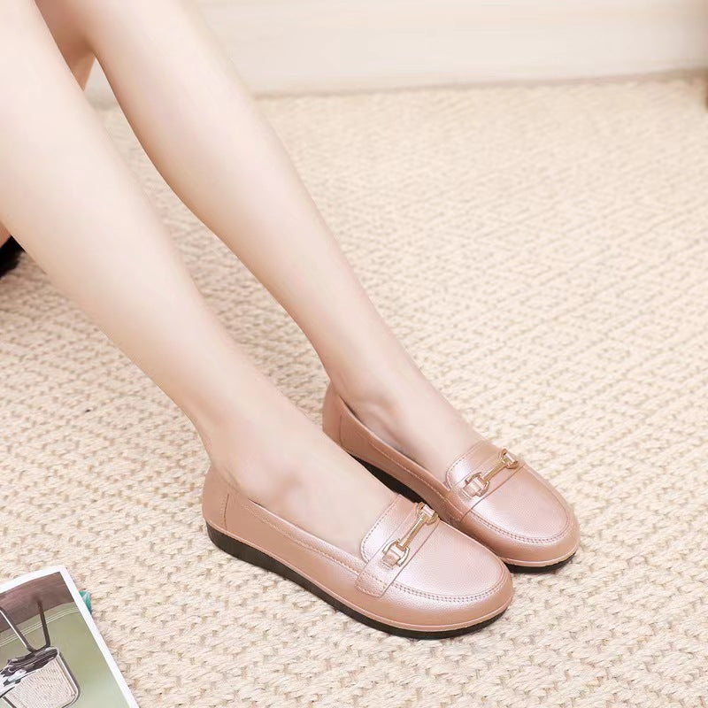 Women's Pump Fashion Flat Breathable Solid Color Casual Shoes