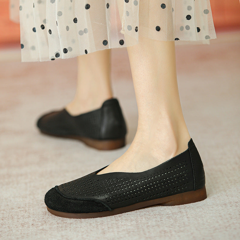 Women's Hollow Out Flat Hole Soft Bottom Sandals