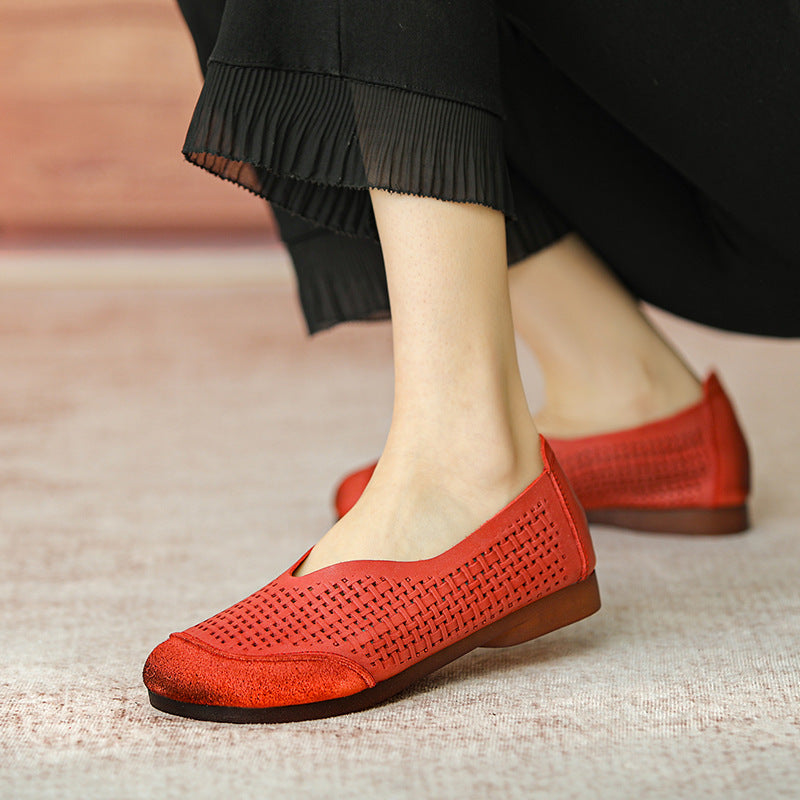 Women's Hollow Out Flat Hole Soft Bottom Sandals