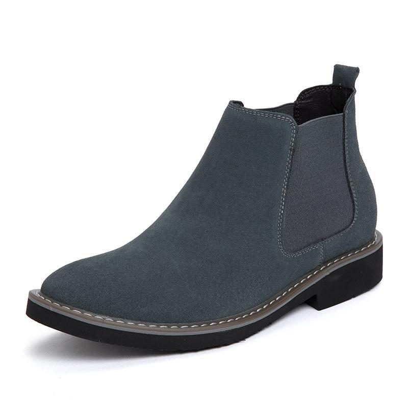 Men's Plus Size Height Increasing Insole Chelsea Boots