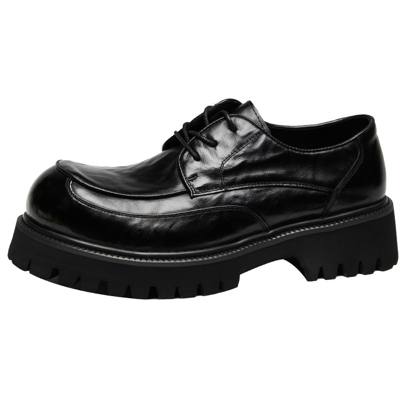 Men's Top Layer Cowhide Formal Wear British Commuter Trendy Bridegroom Leather Shoes