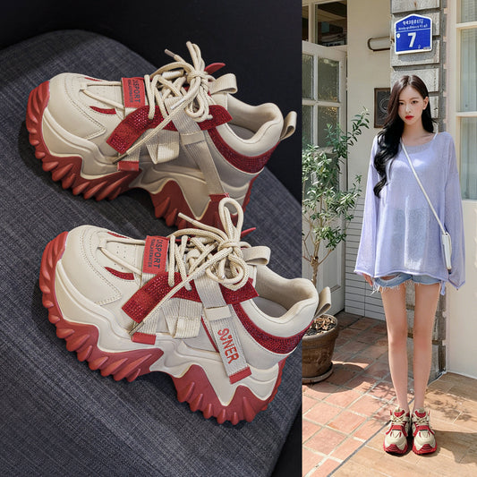 Women's Thick Bottom Height Increasing Insole Dad Men's Shoes