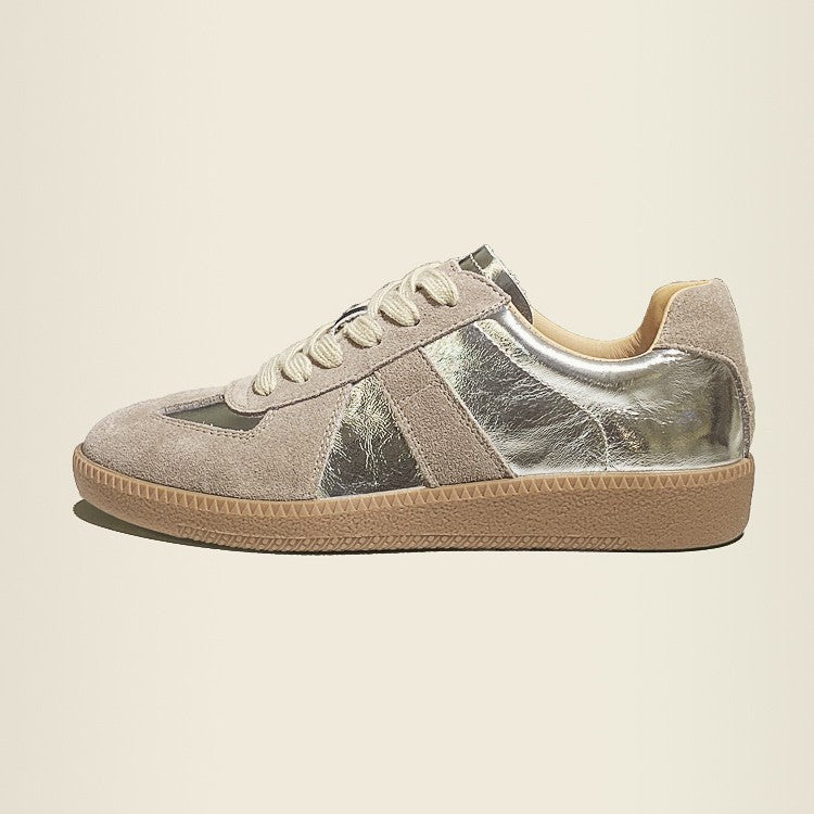 Women's Surface Fleece-lined Thick German Training Wool Sneakers
