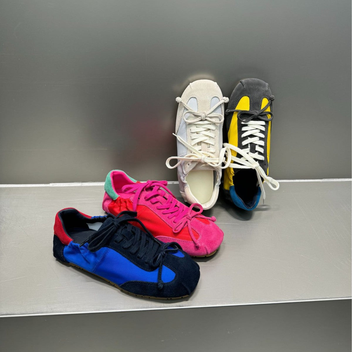 Women's Genuine Retro Color Matching Lightweight Ballet German Sneakers