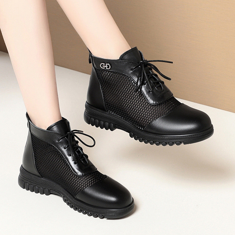 Women's Single Low Thick Mesh Plus Size Women's Shoes