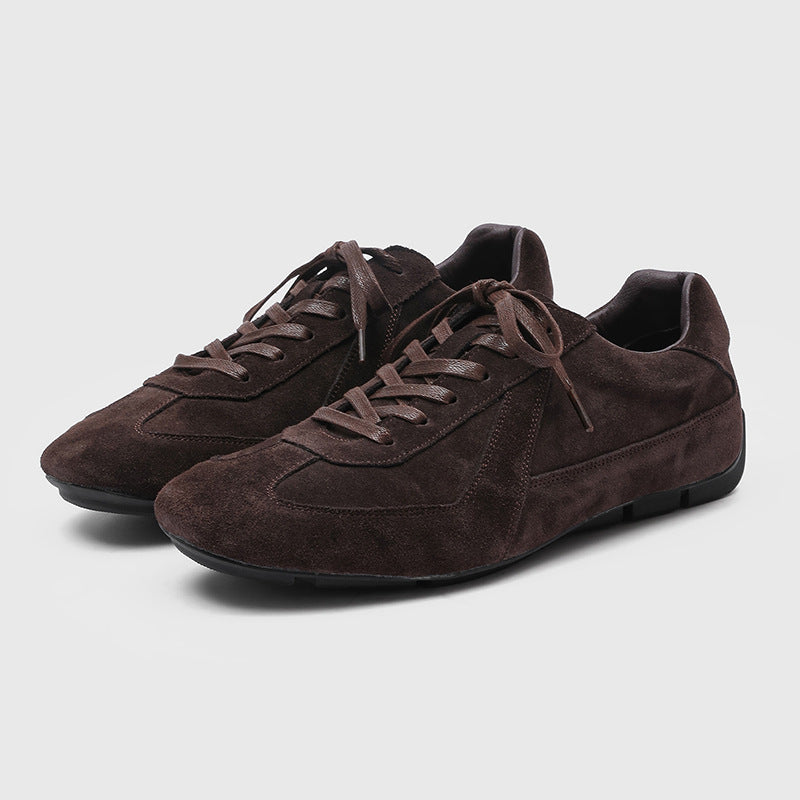 Women's & Men's Winter Training Sports Versatile Brown Men's Casual Leather Shoes