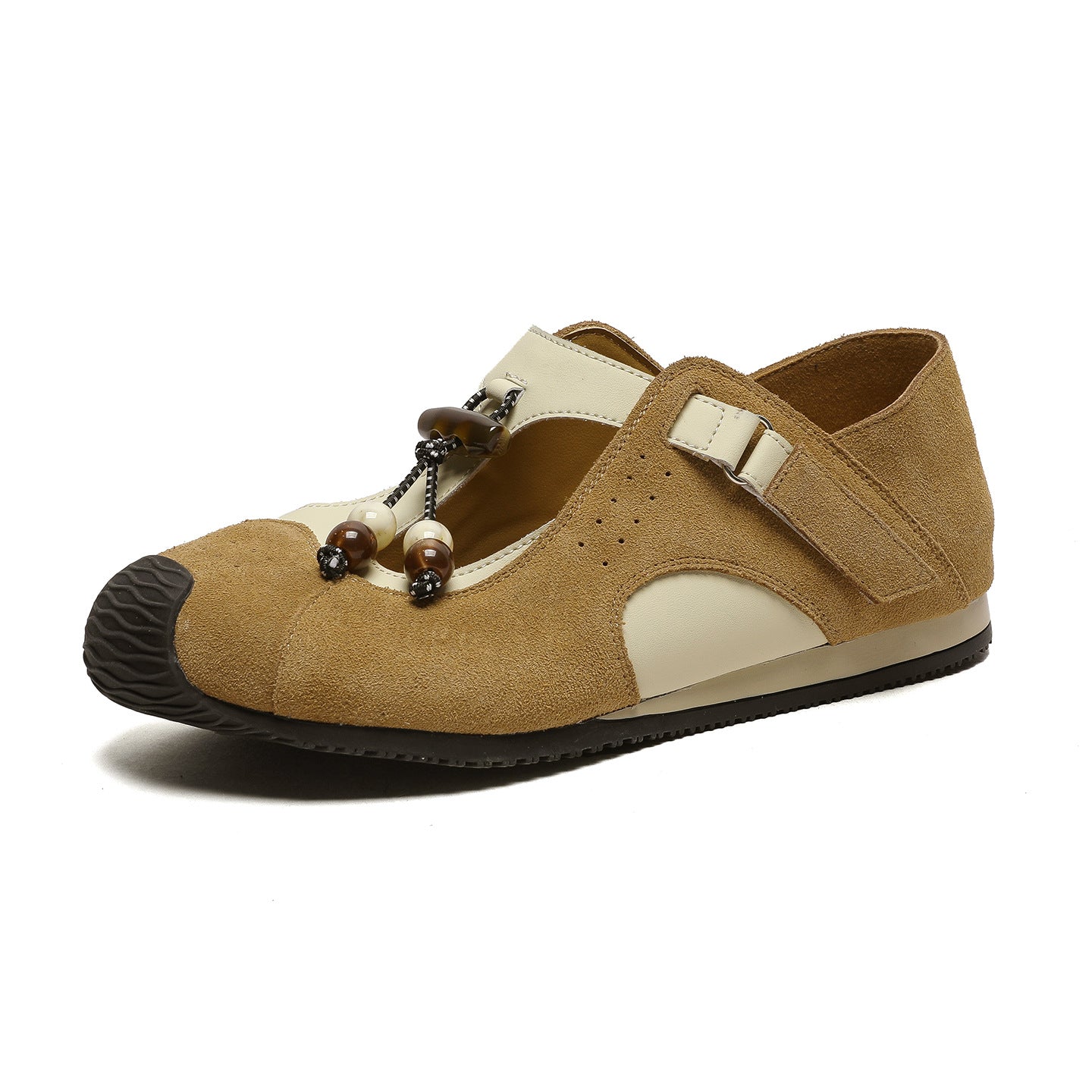 Women's Summer Two-way Wear Retro National Style Soft Bottom Mary Women's Casual Shoes