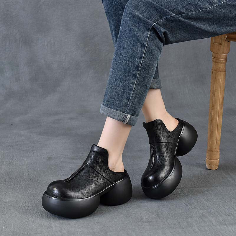 Women's Fashionable Chunky Outdoor Retro Platform Thick-soles Slippers