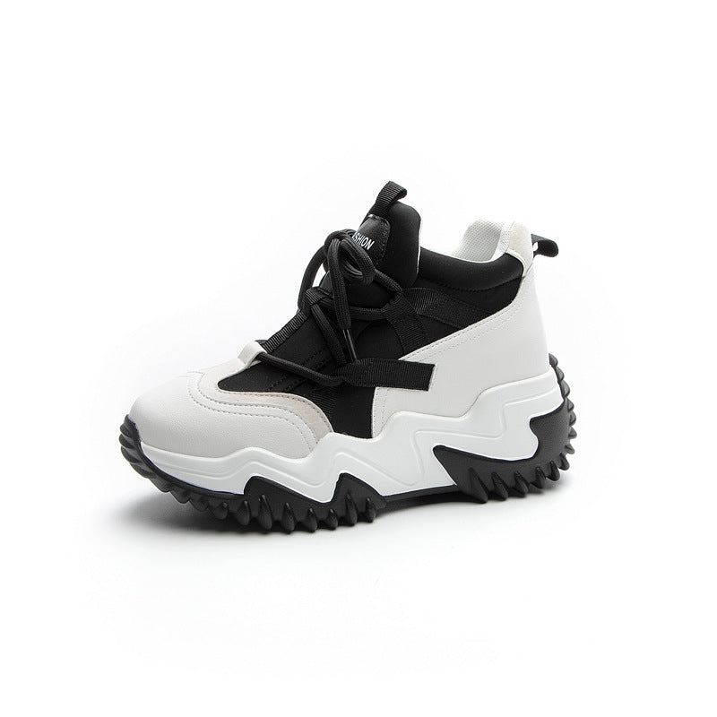 Women's Thick Bottom Breathable White Slim Leg Women's Casual Shoes