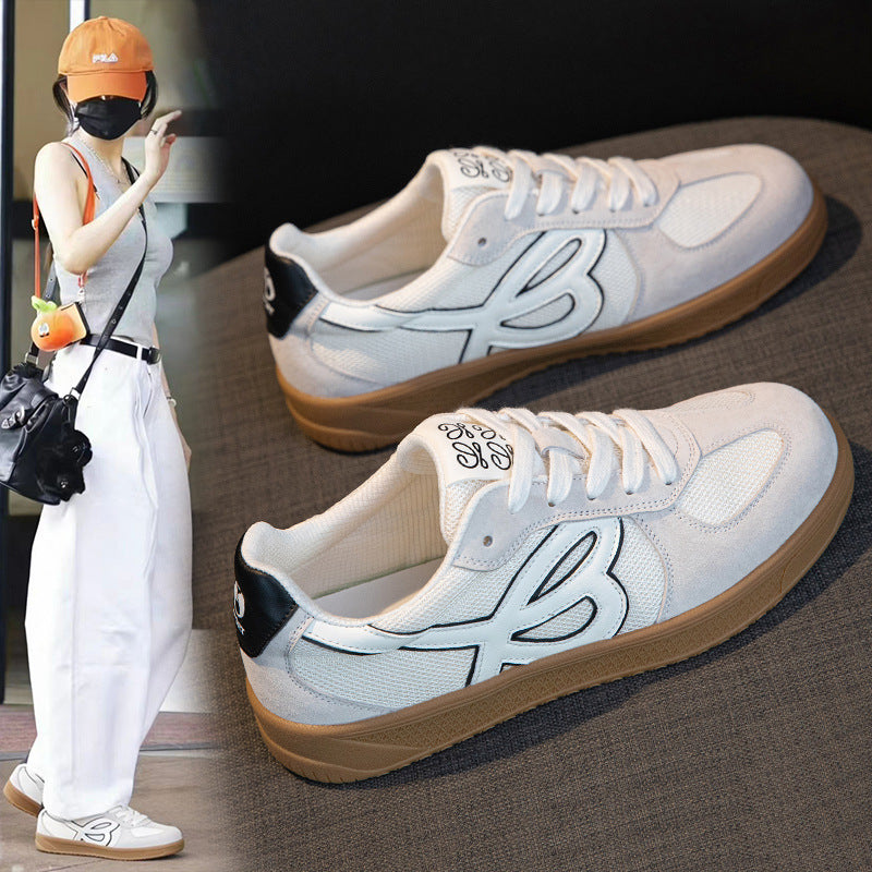 Women's German Training Spring Mesh Breathable Versatile Retro Super Popular Soft Sneakers