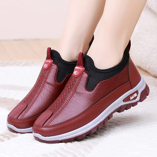 Winter Fleece-lined Thick Waterproof Cotton Strong Durable Women's Shoes