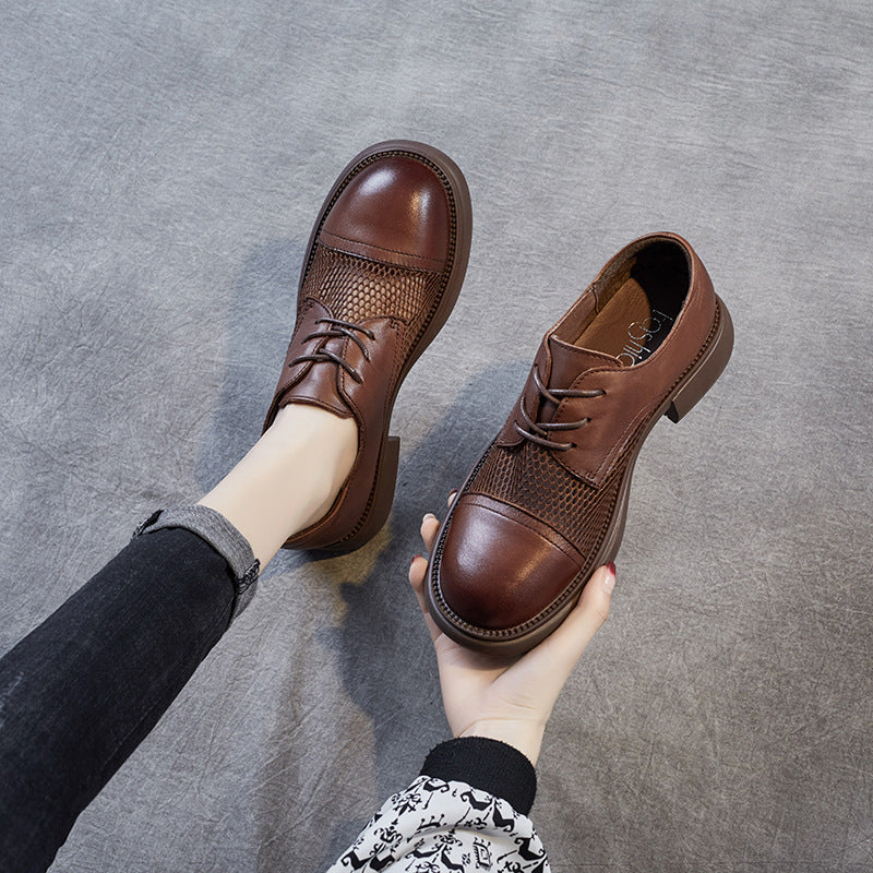 Women's Summer Genuine Mesh Breathable British Style Casual Shoes