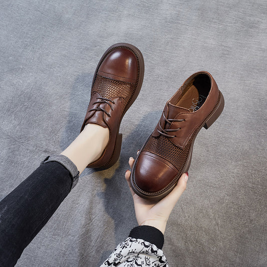 Women's Summer Genuine Mesh Breathable British Style Casual Shoes