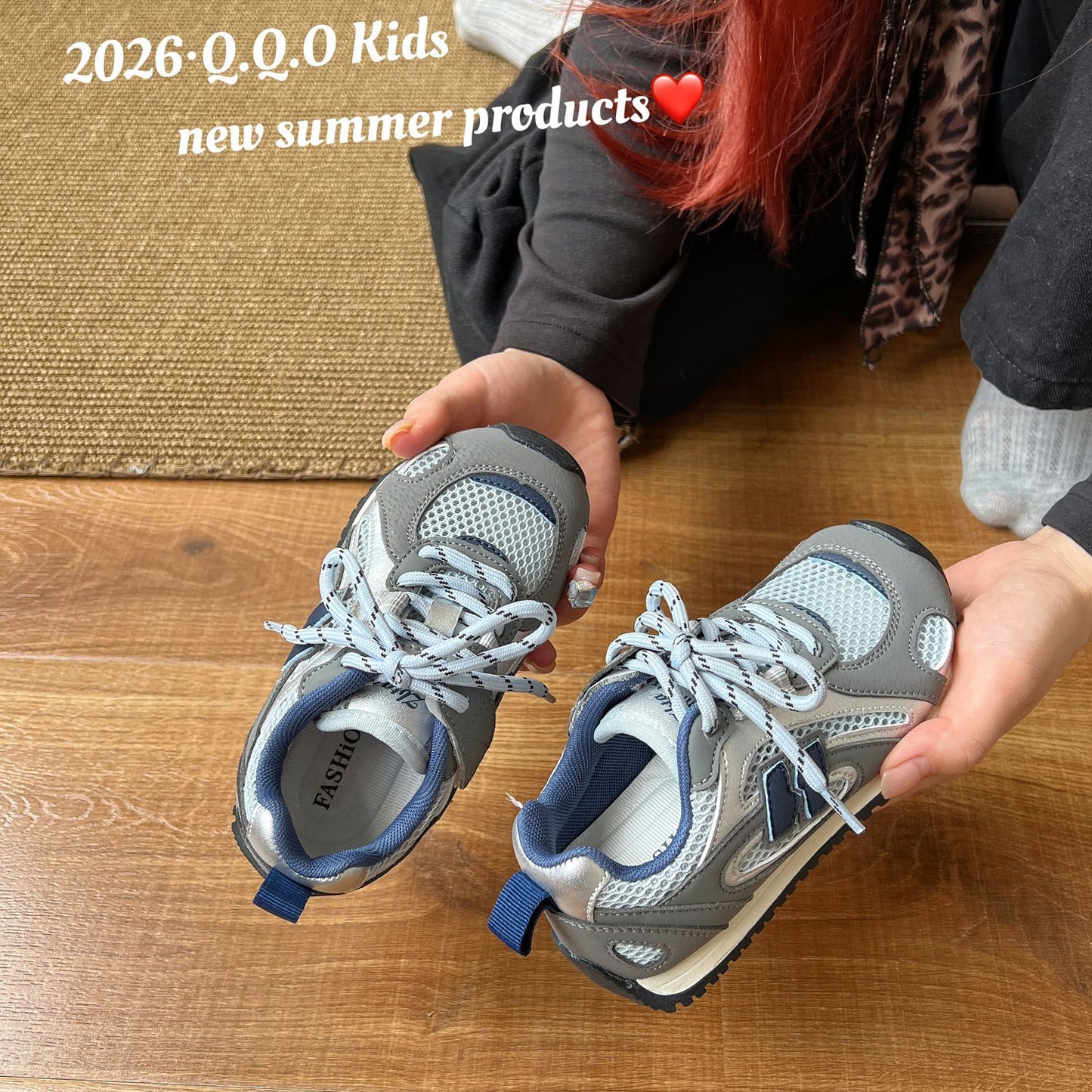 Children's Summer Classic Retro Boys Breathable Single Mesh Soft Children's Sports Shoes