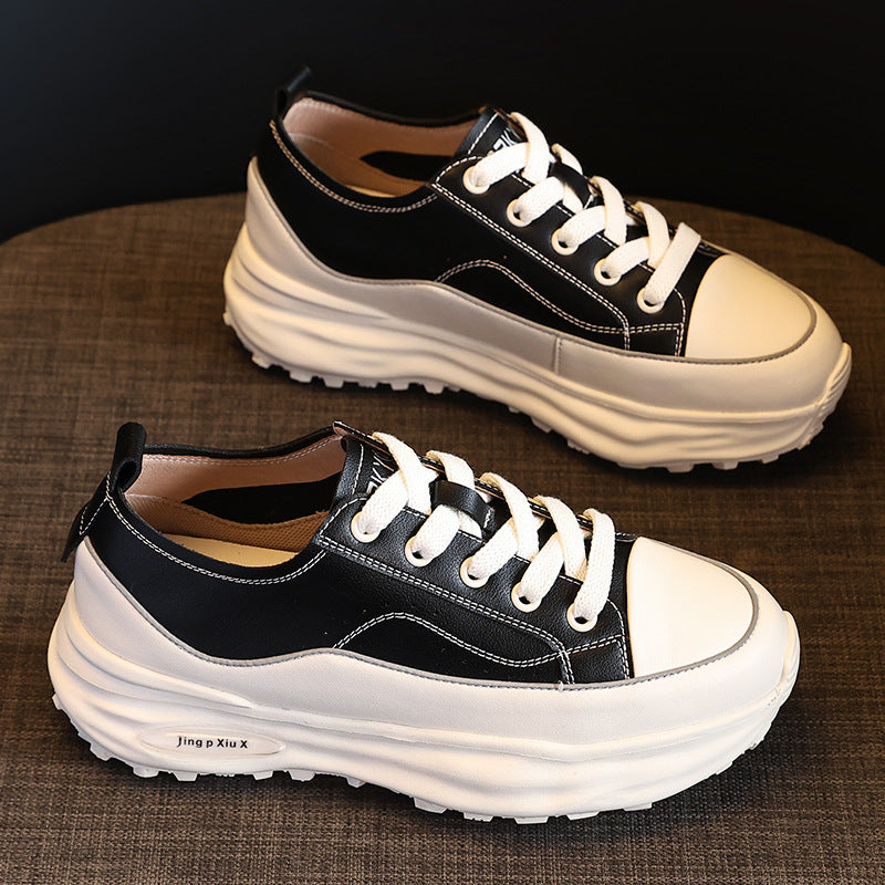 Women's Light White Spring Flat Foam Platform Casual Shoes