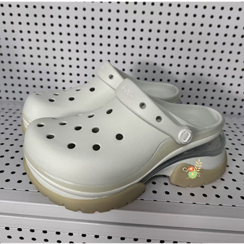 Women's Little Dolphin Hole Fashion Air Cushion Comfortable Platform Sandals