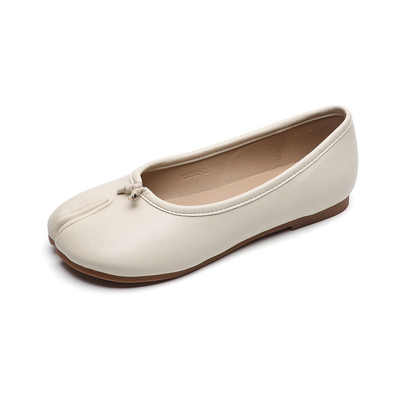 Mirror Shallow Mouth Slip-on Lofter Peas Flat Women's Shoes