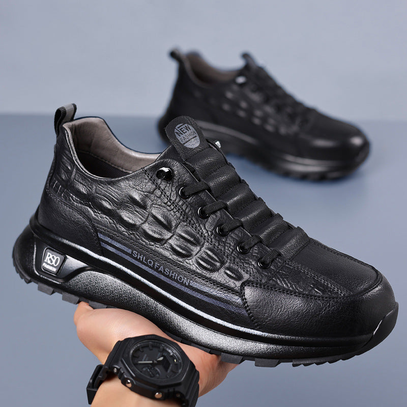 New Classy Men's Spring Soft Cowhide Men's Sports Shoes