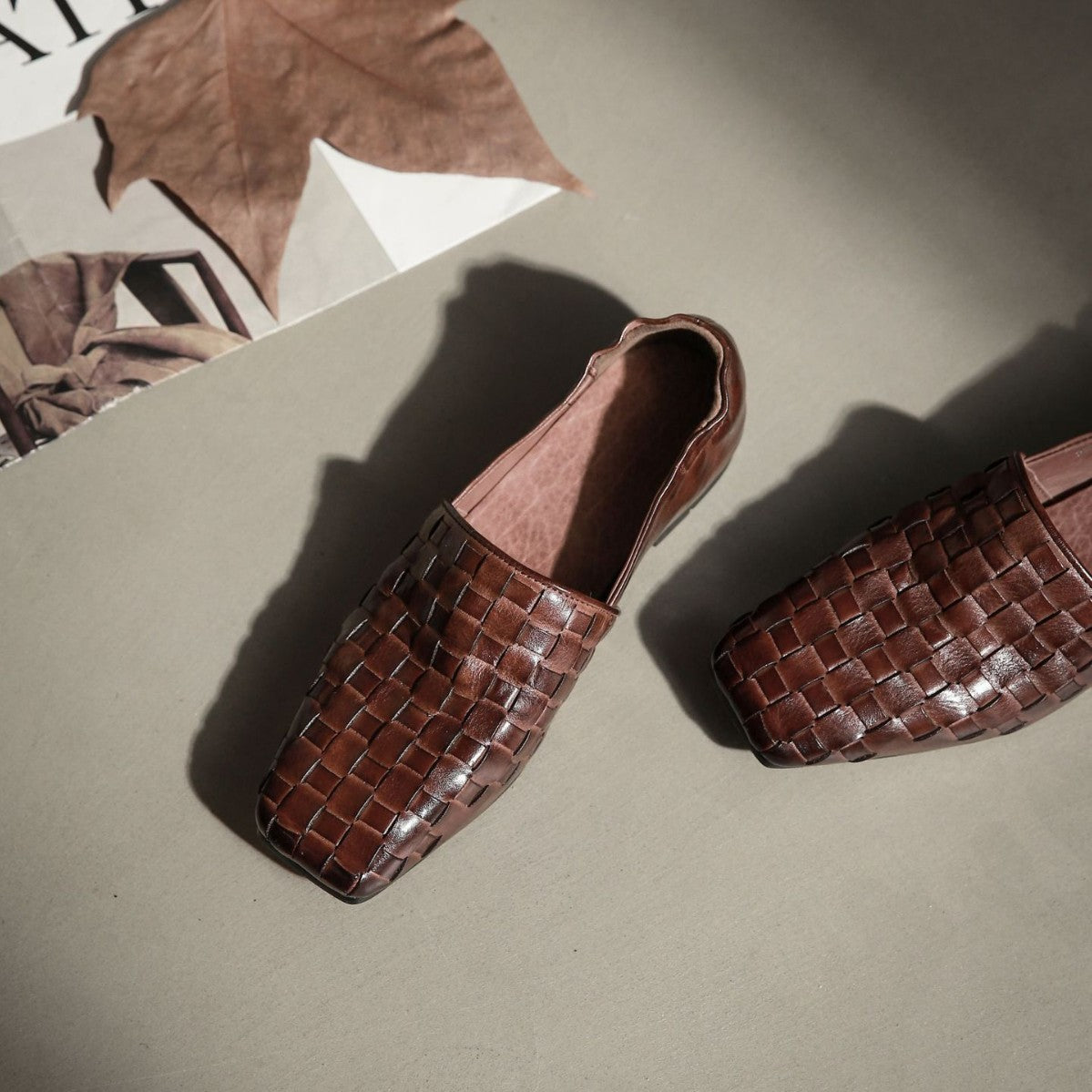 Women's Woven Pumps Mary Jane Korean Style Women's Casual Shoes