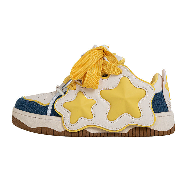 Women's Trendy Oversized Board Dopamine Milk Bread Casual Shoes