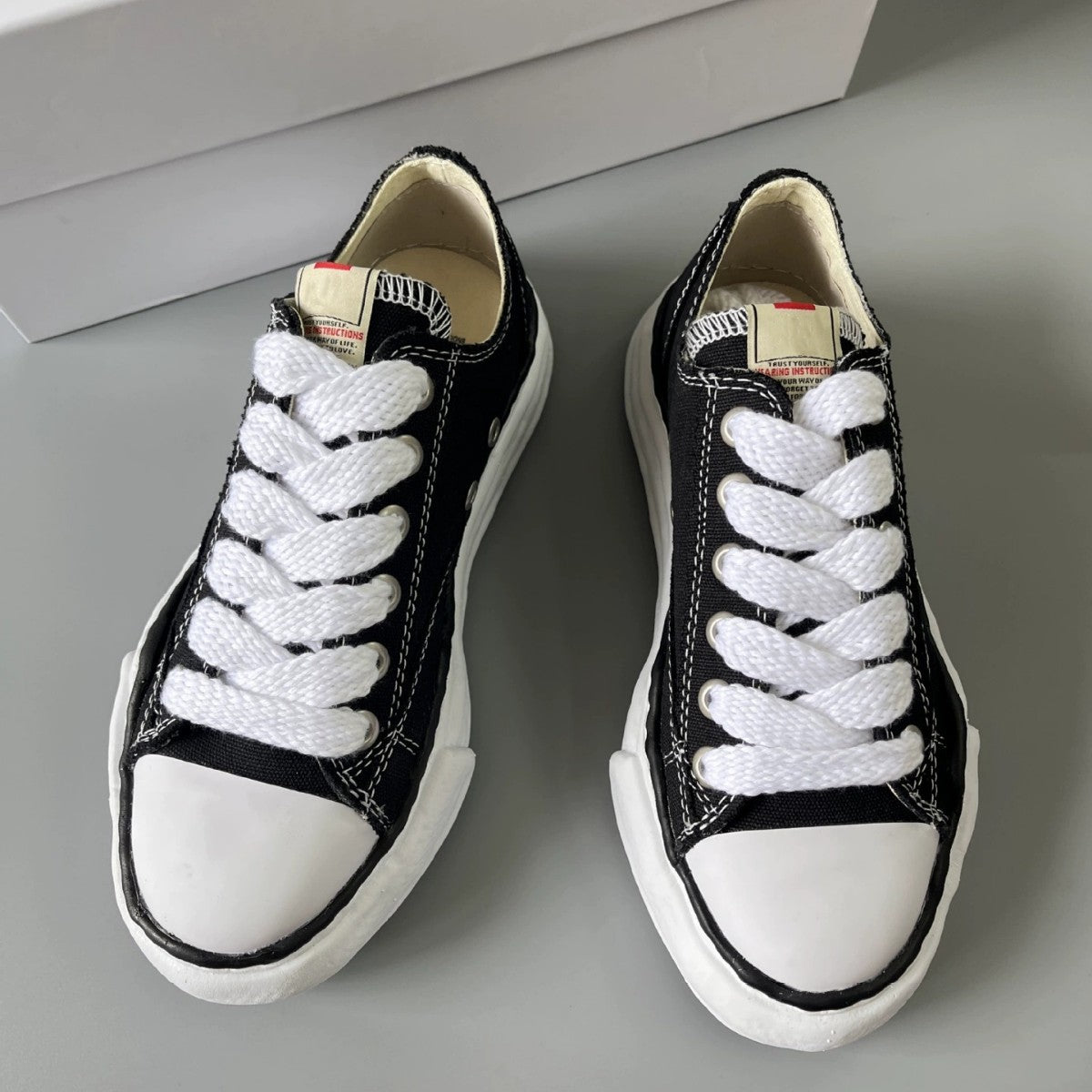 Women's & Men's High Version Dissoed Thick Sole Increased Leisure Preppy Style For Canvas Shoes