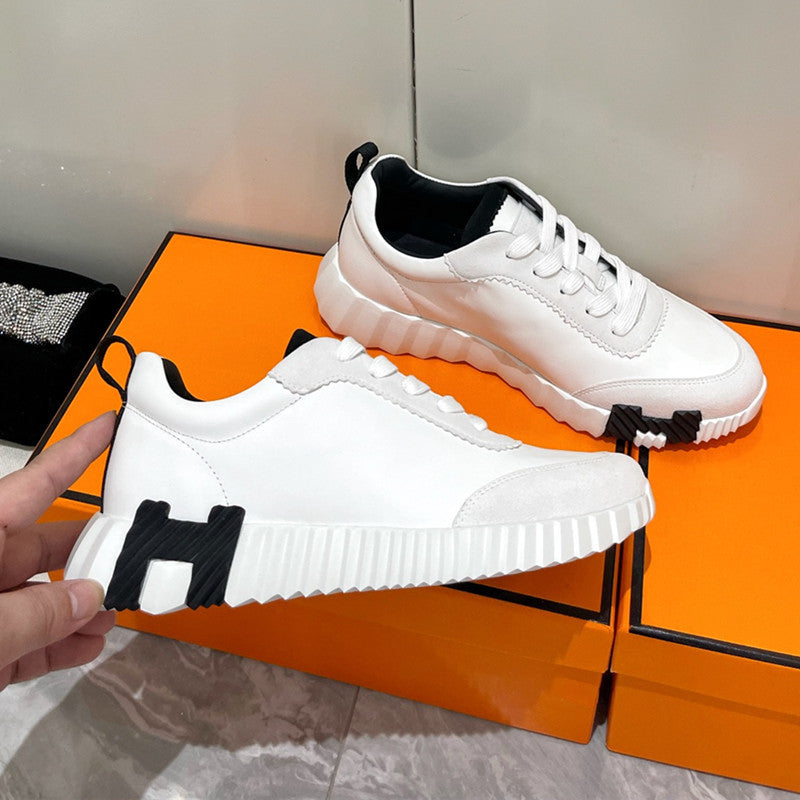Women's & Men's For White Platform Couple Flat Breathable Sneakers