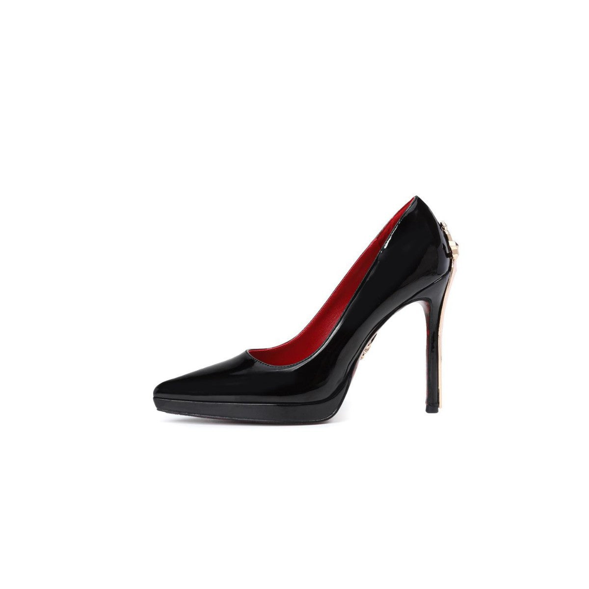 Women's Platform Golden Blade Stiletto Pointed Red Bottom Adult High Heeled Sandals