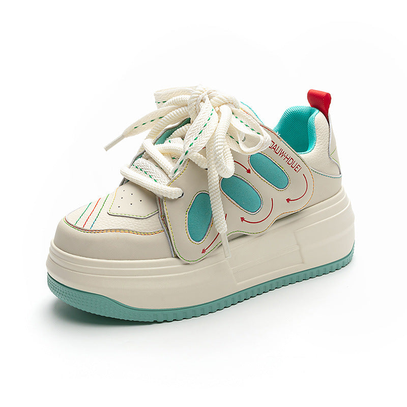 Women's Inner Height Increasing Board Bread Korean Sneakers