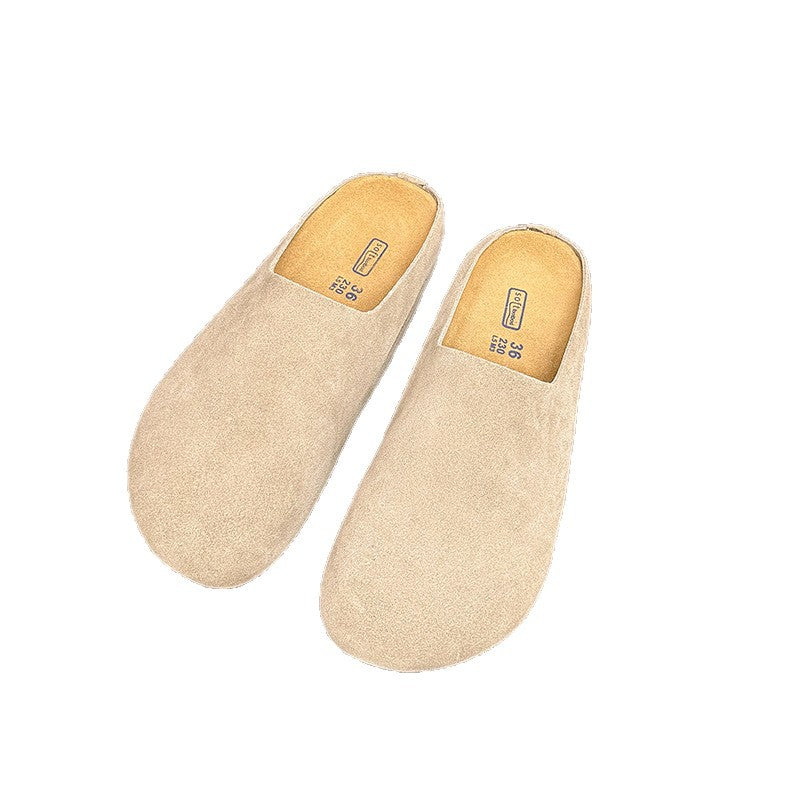 Women's & Men's Genuine Thick Bottom Pedal Toe Cap Thick-soles Slippers