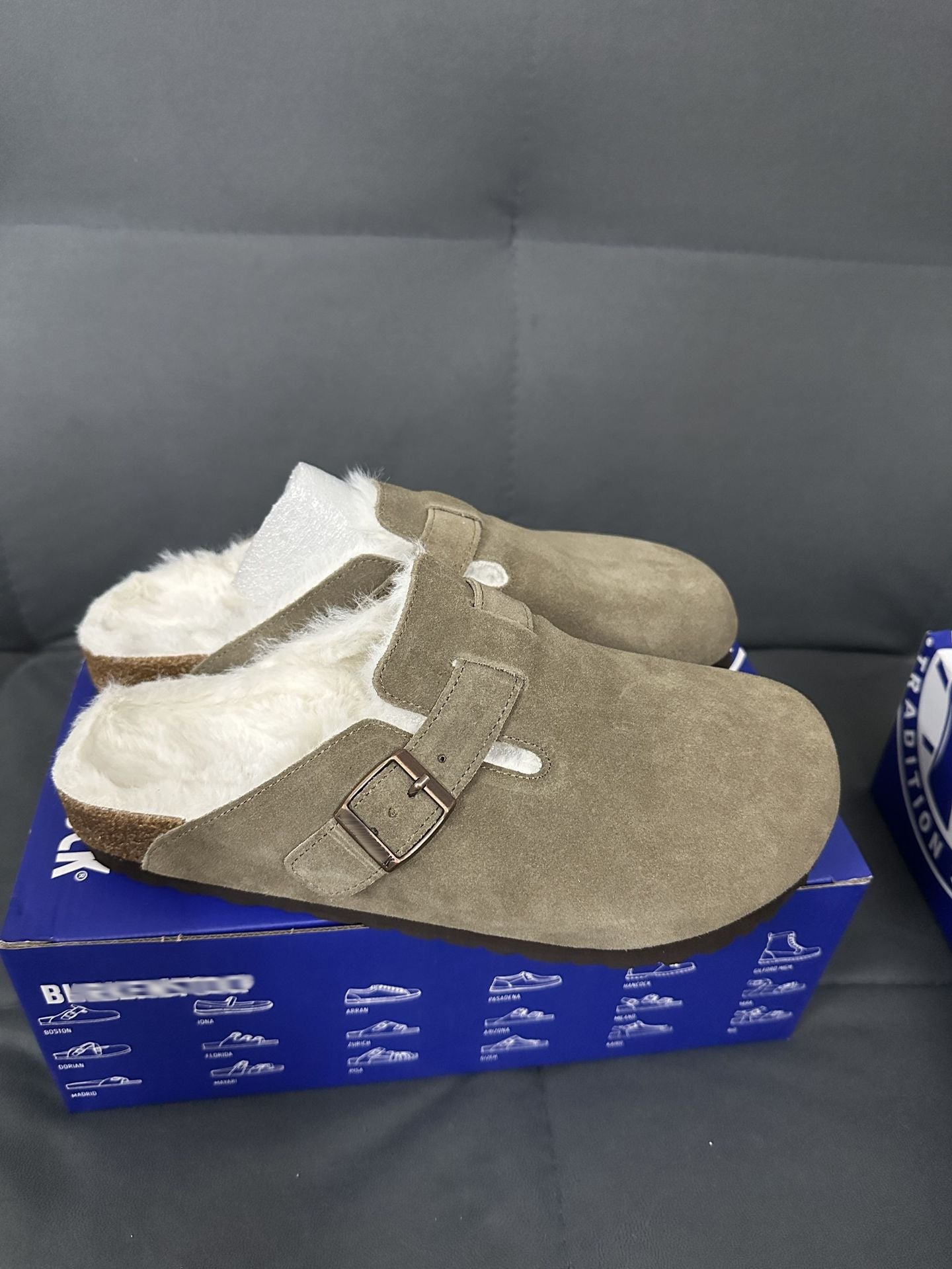 Women's & Men's Fleece-lined Genuine Cork Thick Bottom Outdoor Thick-soles Slippers