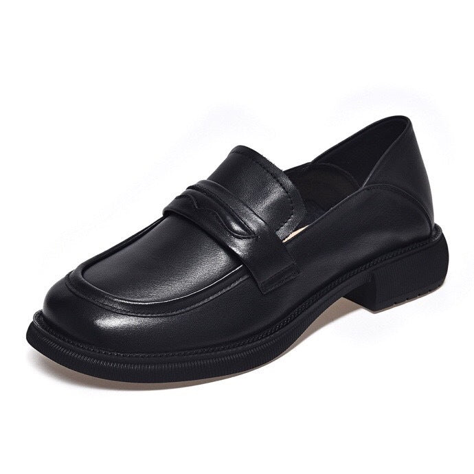 Women's Genuine Thin Soft Cowhide Slip-on Small Women's Fashion Shoes
