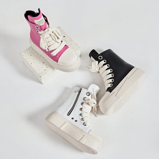 Women's & Men's Plus Size Couple Board Platform Hight Women's Casual Shoes