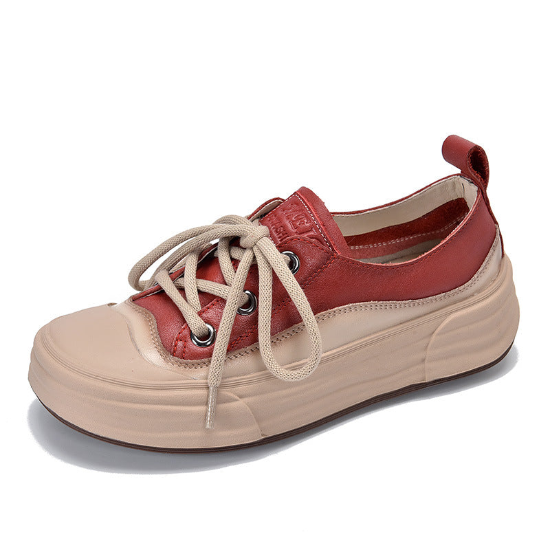 Women's Spring Round Head Soft Bottom Pumps First Layer Women's Casual Shoes