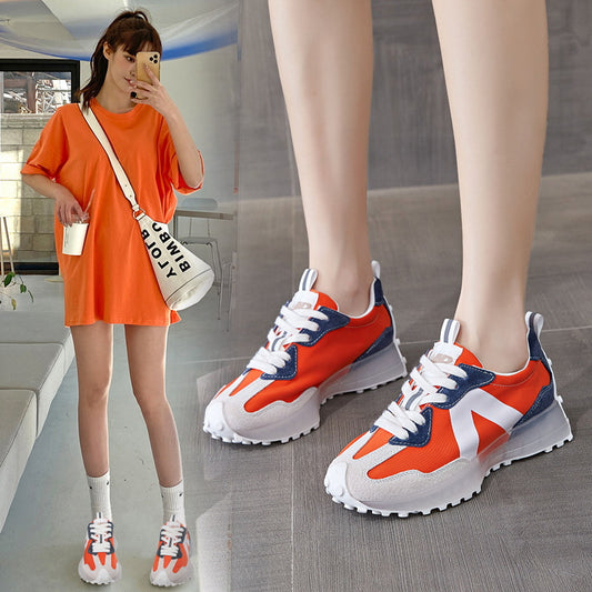 Women's Dad Thick Bottom Height Increasing Breathable Casual Shoes