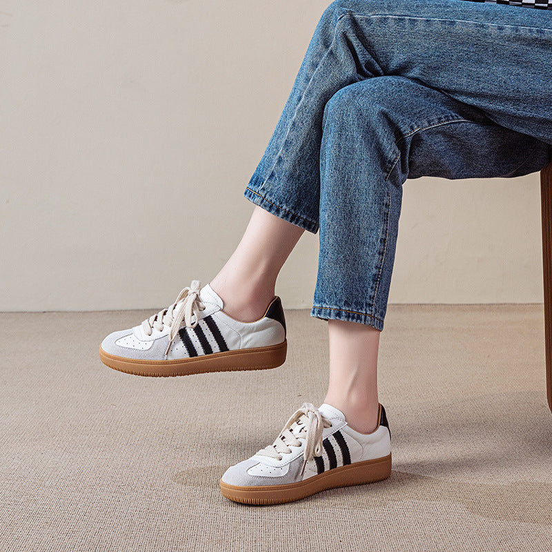 Women's Tendon Bottom Travel Board Flat German Casual Shoes