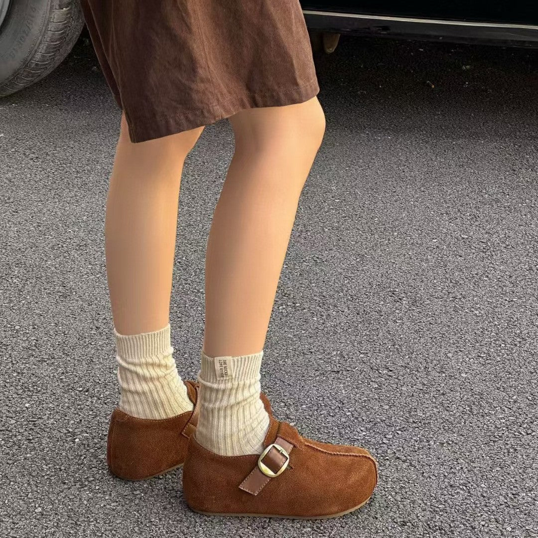 Women's Matte Platform Height Increasing Insole Big Women's Casual Shoes
