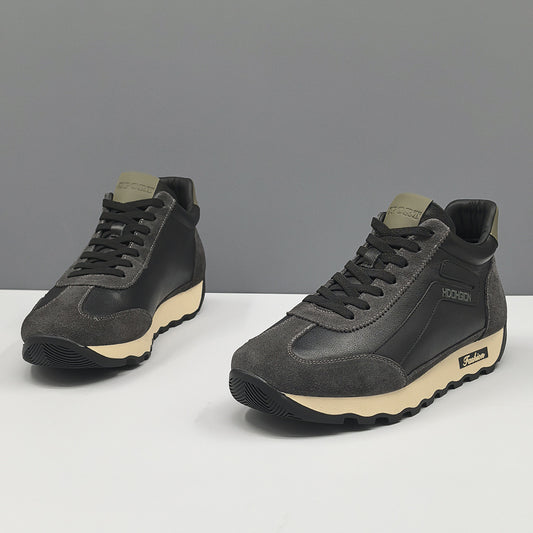 Men's Cowhide Board Fashion Genuine Versatile Plus Casual Shoes