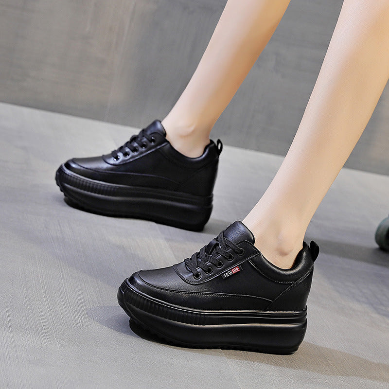 Women's Wedge Platform Small Height Increasing Insole Four Women's Casual Shoes