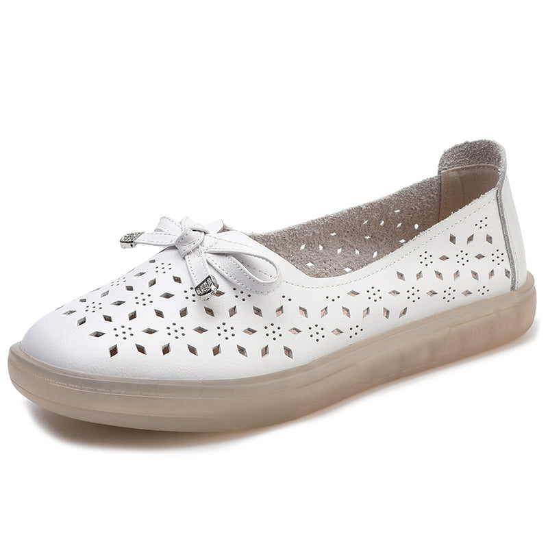 Women's & Men's Genuine Mother Soft Bottom Summer Hole Women's Shoes