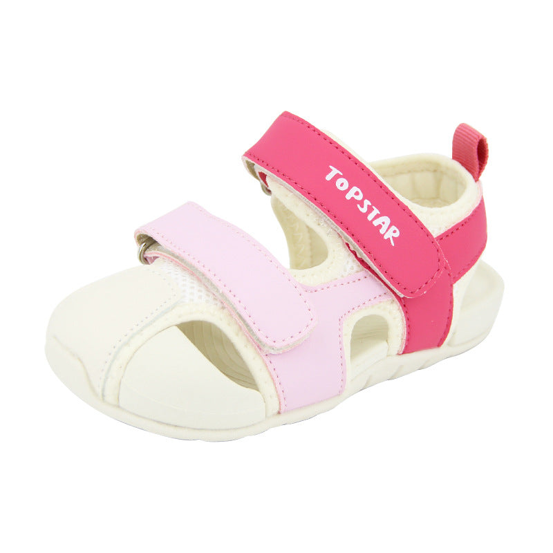 Children's Toe Box Soft Bottom Upstream Korean Style Sandals