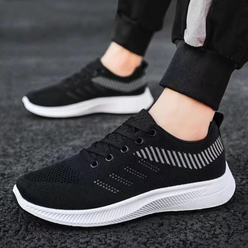 Men's Four Fly Woven Mesh Fashionable Breathable Sneakers