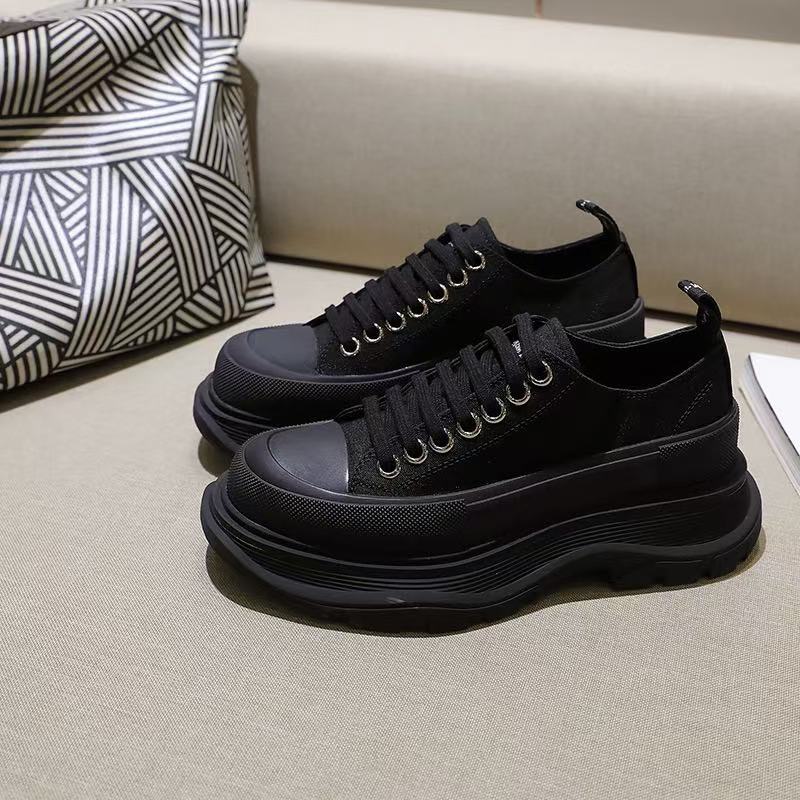 Women's Spring Thin Breathable Increased Platform Sports Couple Women's Canvas Shoes