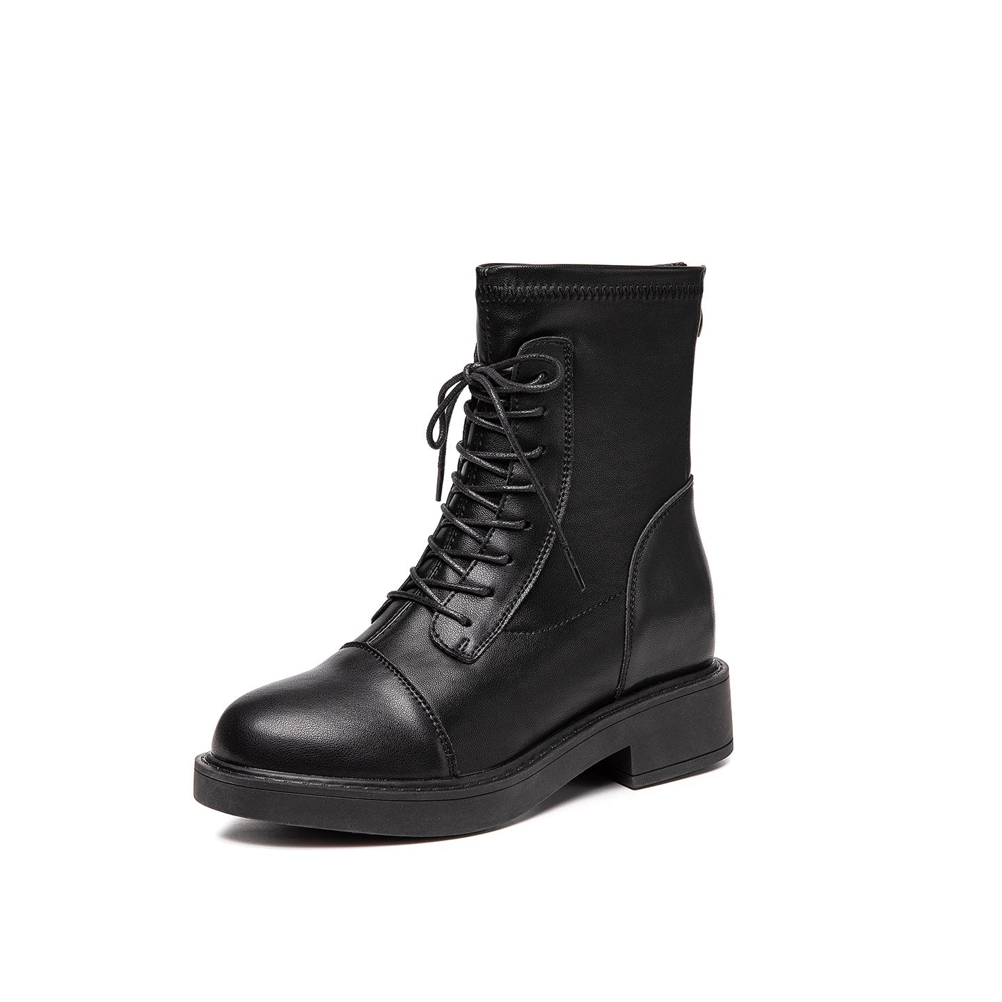Women's Genuine Elevator Martin Autumn Ankle Brown Outdoor Women's Leather Boots