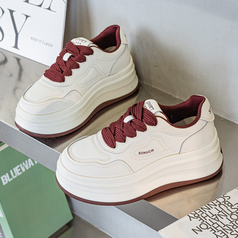 Women's Portable Sports Small Inner Height Increasing Women's Casual Shoes