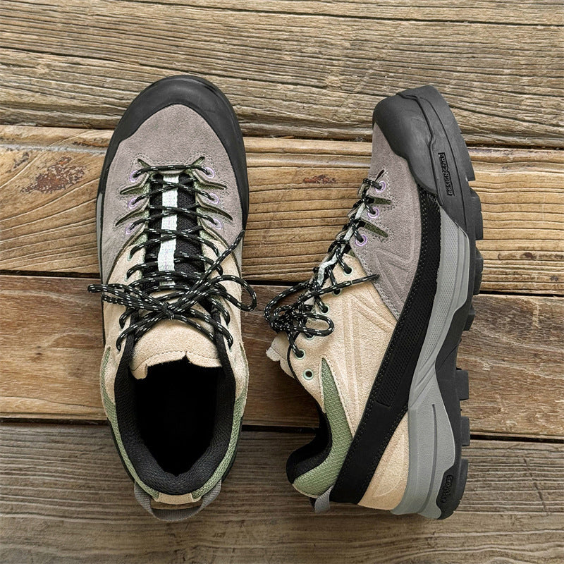 Outdoor Hiking Protective Grip Retro Thick-soled Sneakers