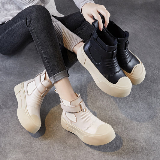 Women's Outdoor Platform Early Autumn Genuine Chelsea Women's Leather Boots