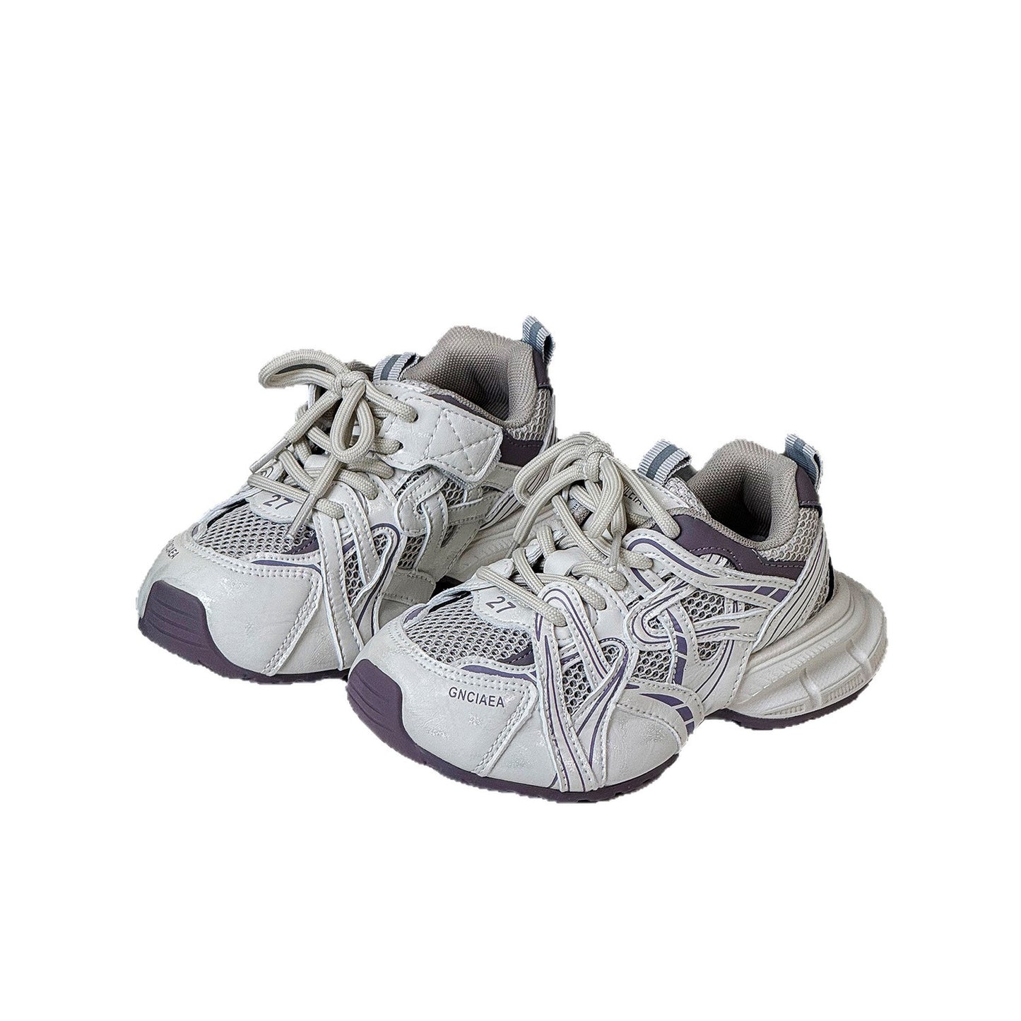 Mai Dad Stitching Single Mesh Breathable Children's Sports Shoes